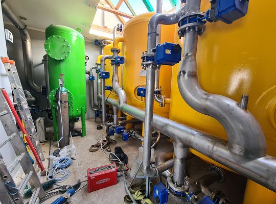 Bodzentyn  Wykonanie instalacji i montaż urządzeń technologicznych stacji uzdatniania wody.