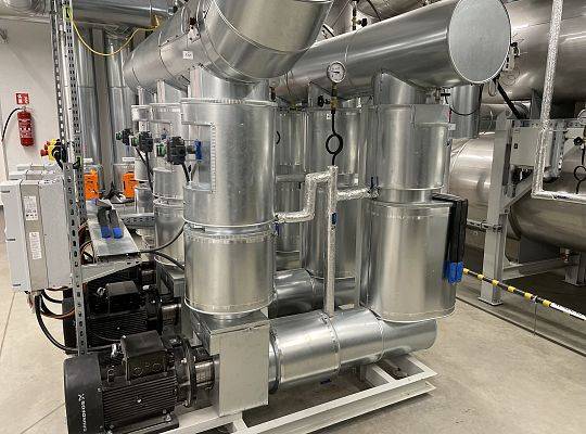 Kogeneracja z pompami ciepła o łącznej mocy 3,3MW