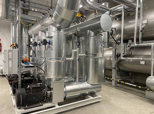 Kogeneracja z pompami ciepła 3,3MW, Pruszcz Gdański