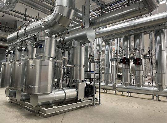 Kogeneracja z pompami ciepła o łącznej mocy 3,3MW