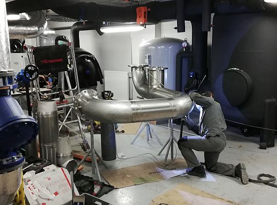 Prefabrykacja rurociągu nierdzewnego DN200