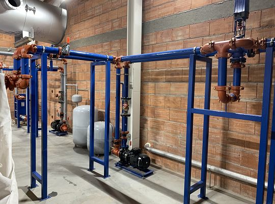 Kompleksowe wykonanie podłączenia instalacji wraz z podporami dla agregatu kogeneracyjnego