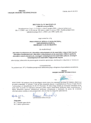 Uprawnienia UDT -  Modernizacja urządzeń ciśnieniowych dedykowanych do substancji łatwo palnych, żrących i toksycznych.