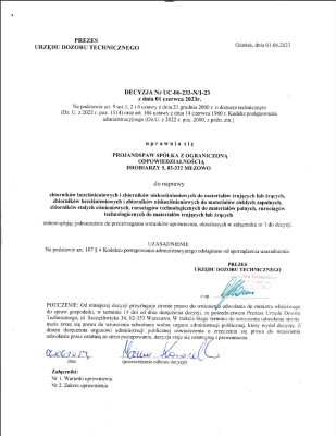 Uprawnienia UDT -  Naprawa urządzeń ciśnieniowych dedykowanych do substancji łatwo palnych, żrących i toksycznych.